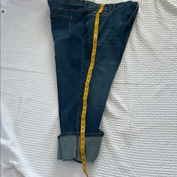 Code Bleu Deep Blue Denim JeansSize 20W High Rise Straight Leg New - Picture 7 of 13